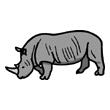 clipart-vocabulary-rhinoceros